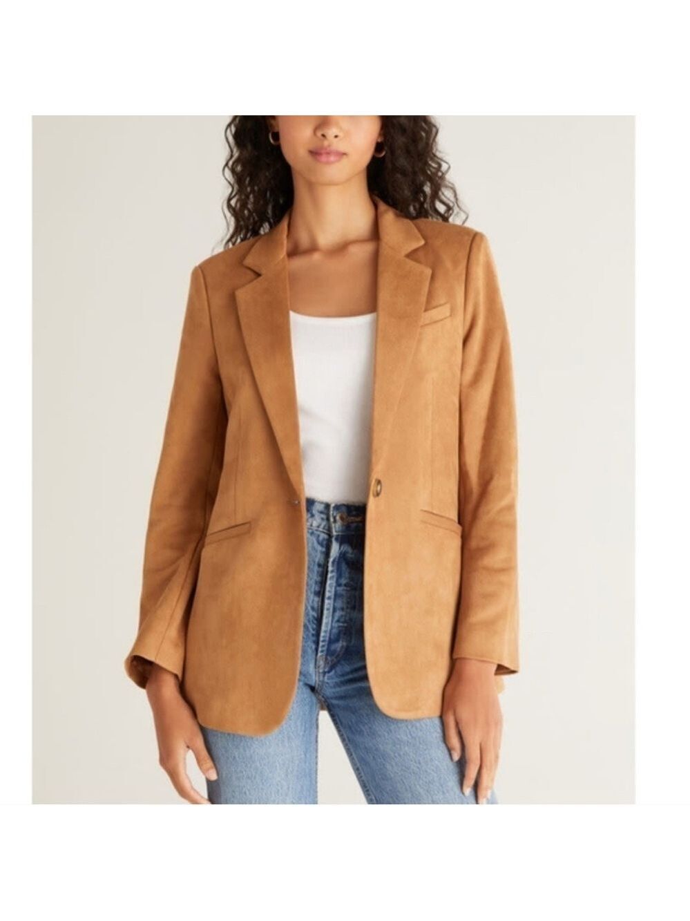 ZSupply camel suede blazer Womens Size XS
Microfibre Modern Minimalist Office